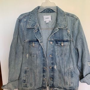 Old Navy Denim Jacket Distressed Guc